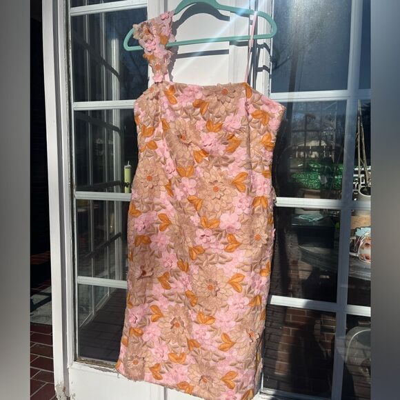 Anthropologie Floral Appliqué Dress NWT - Picture 9 of 12